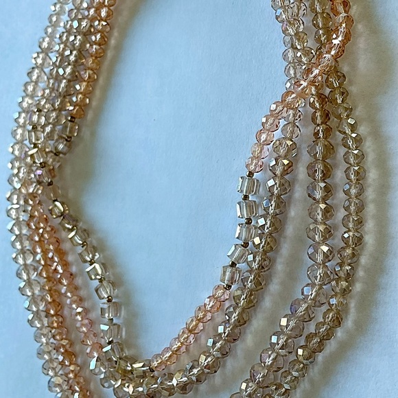 Beautiful Loft Multi-Strand Beaded Statement Necklace- Perfect Accessory! - Picture 2 of 4